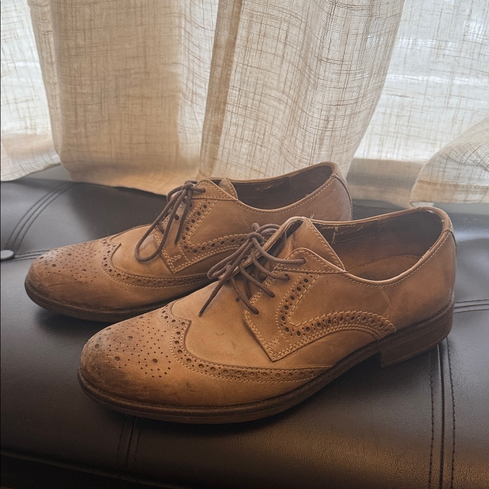 Men's Brown Leather Brogue Shoes